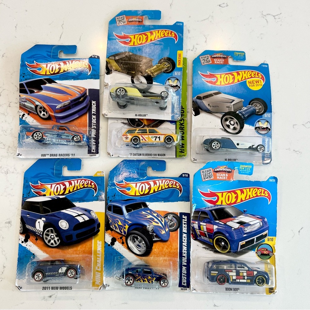 Assorted Blue Toy Car Pack - Kids Toys